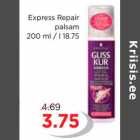 Allahindlus - GLISS KUR Express Repair 
palsam 
200 ml / l 18.75