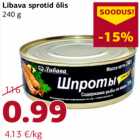 Libava sprotid õlis
240 g