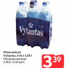 Allahindlus - Mineraalvesi Vytautas, 6 tk x 1,25 l