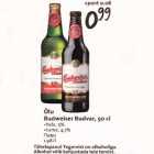 Õlu Budweiser Budvar, 50 cl .hele,5% .tume,4,7%
