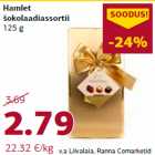 Hamlet
šokolaadiassortii
125 g