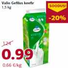 Allahindlus - Valio Gefilus keefir
1,5 kg