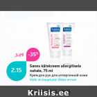 Sanex kätekreem allergilisele
nahale, 75 ml