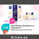 Allahindlus - Nivea Q10 Plus silmaümbrus- ja
näokreemid***