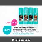 L’Oreal Paris Magic Retouch
juuksejuuri tooniv sprei, 75 ml