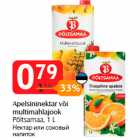 Allahindlus - Apelsininektar või
multimahlajook
Põltsamaa, 1 L