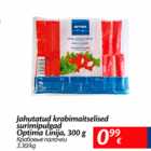 Allahindlus - Jahutatud krabimaitselised surimipulgad Optima Linija, 300 g