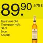 Alkohol - Eesti viski Old Thompson