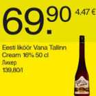 Allahindlus - Eesti liköör Vana Tallinn Cream