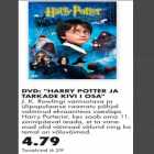 Allahindlus - DVD
Harry Potter ja tarkade kivi I osa