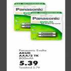 Allahindlus - Panasonic Evolta akud AAA/2tk