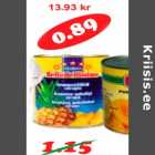 BellaBellissimo Ananassitükid 565 g/ 340 g(2,62kg)