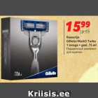 Allahindlus - Raseerija Gillette Mach3 Turbo 1 teraga+geel