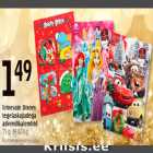 Erinevate Disney tegelaskujudega advendikalendrid