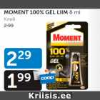 Allahindlus - MOMENT 100% GEL LIIM 8 ml