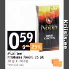 Must tee Printsess Noori, 25 pk, 50 g