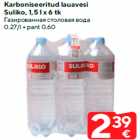 Karboniseeritud lauavesi
Suliko