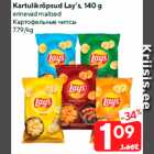 Allahindlus - Kartulikrõpsud Lay’s, 140 g
