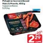 Allahindlus - Pühajärve toorvorstikesed
Maks & Moorits, 450 g
