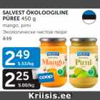 SALVEST ÖKOLOOGILINE PÜREE 450 g