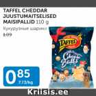 TAFFEL CHEDDAR JUUSTUMAITSELISED MAISIPALLID 110 g