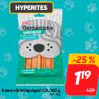 Магазин:Hüper Rimi,Скидка:Жевательные палочки для собак ICA, 180 г