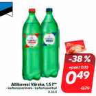 Allahindlus - Allikavesi Värska, 1,5 l**