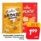 Магазин:Hüper Rimi,Скидка:Закуска сырная, Groksi! 60 г