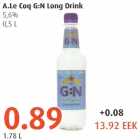 Alkohol - A.Le Coq G:N Long Drink