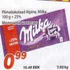Piimašokolaad Alpine, Milka