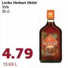 Магазин:Comarket,Скидка:Ликёр Liviko Herbert 