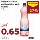 Ароматизированная вода Vichy Vivafresh,черника 1,5 л