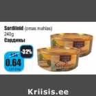 Sardiinid (omas mahlas)
240g