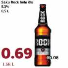 Alkohol - Saku Rock hele õlu