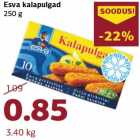 Allahindlus - Esva kalapulgad
250 g