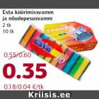 Esta küürimissvamm
ja nõudepesusvamm