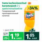 Fanta karboniseeritud
karastusjook 2 L