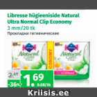 Libresse hügieeniside Natural
Ultra Normal Clip Economy
