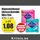 Allahindlus - Hügieenisidemed Libresse Invisible Ultra Thin