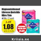 Hügieenisidemed Libresse Invisible Ultra Thin