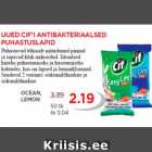 UUED CIF’I ANTIBAKTERIAALSED
PUHASTUSLAPID