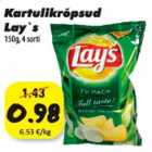 Kartulikrõpsud Lay"s 150g, 4 sorti