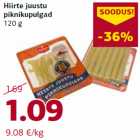 Hiirte juustu
piknikupulgad
120 g