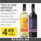 ŠIILI GT VEIN SANTIAGO DE CHILE 0,75 L