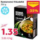 Rannarootsi frikadellid
350 g
