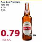A.Le Coq Premium
hele õlu
