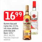 Allahindlus - Rumm Bacardi carta Oro 37,5% või muu piiritusjook Bacardi Razz 32%* 70 cl