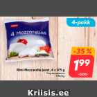 Rimi Mozzarella juust, 4 x 125 g