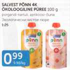 Allahindlus - SALVEST PÕNN 4K ÖKOLOOGILINE PÜREE 100 G