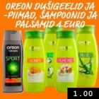 Магазин:Säästumarket,Скидка:Гели для душа, шампуни и бальзамы  1€